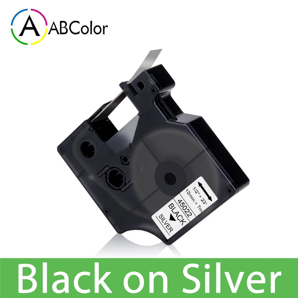 45013 Label Tape Black on White For Dymo D1 45013 45018 12mm Label Cartridge For Dymo LabelManager 160 280 COLORPOP Label Maker