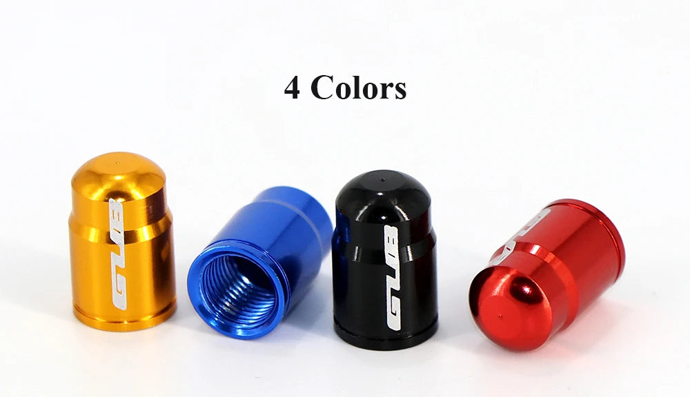 2pcs GUB Aluminum CNC Bicycle Tire Valve Cap MTB Road Bike Tube Tyre Gas Nozzle Cover for AV FV Schrader Presta Valve Dustproof