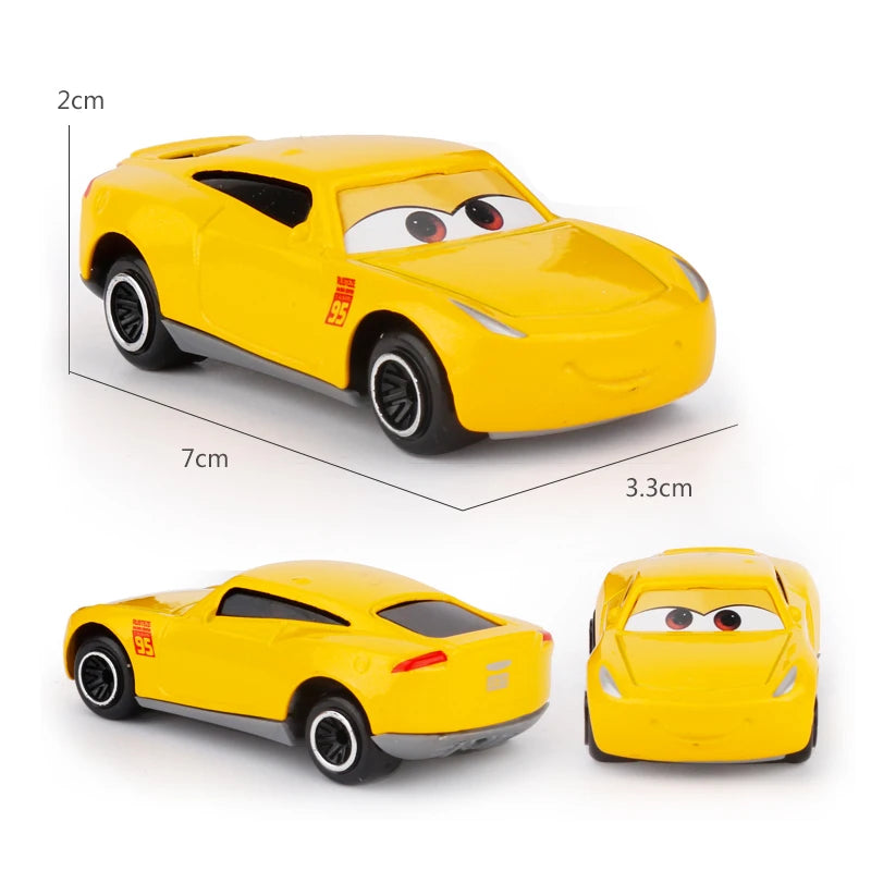 7PCS/Set Disney Pixar Car 3 Lightning m/c/Queen Jackson Storm Mack Truck 1:55 Diecast Metal Car Model Toy Boy Christmas Gift