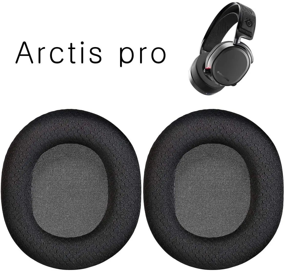 2pcs For SteelSeries Arctis 3 5 7 9 Gaming Headset Foam Earpads Ear Pads Sponge Cushion Replacement Elastic Head Band Headband