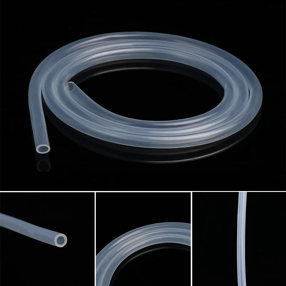 1M / 5M 10M Food Grade Clear Transparent Silicone Rubber Hose 4 5 6 7 8 9 10 11 12 14 16 mm Out Diameter Flexible Silicone Tube