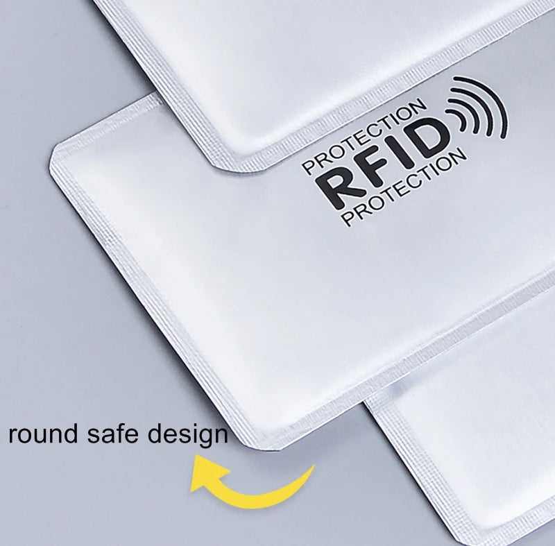 5-20 pcs Aluminium Anti Rfid Card Holder NFC Blocking Reader Lock Id Bank Card Holder Case Protection Metal Credit Card Case