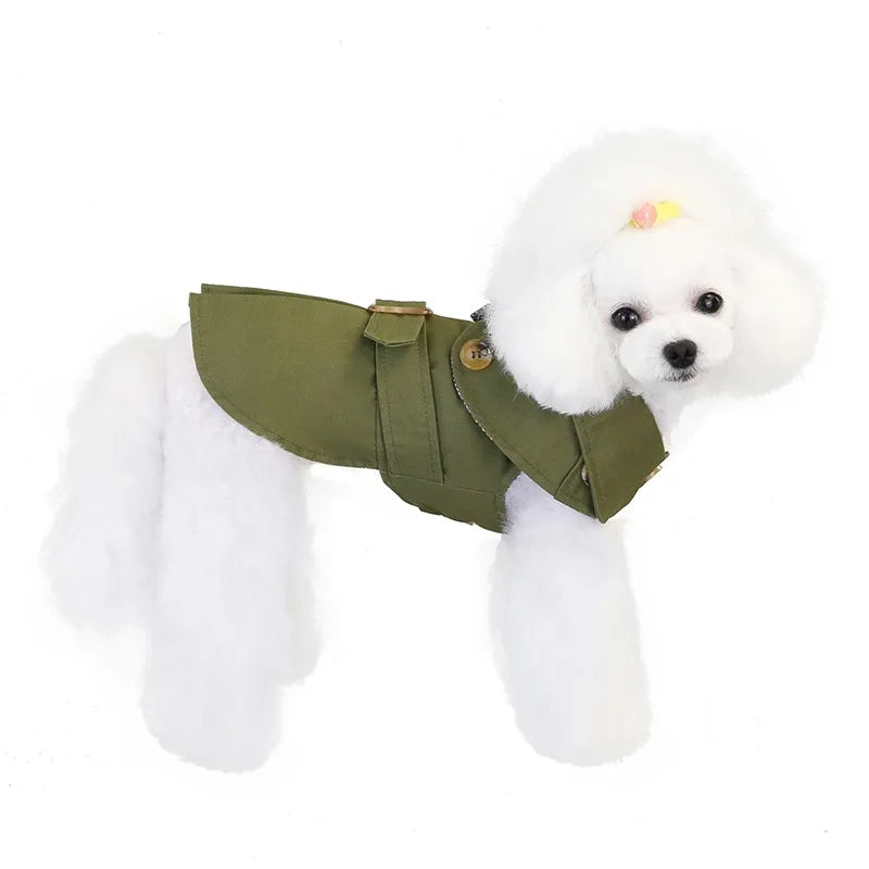 British Style Pets Dog Clothes Winter Thicken Jacket Coat Costumes Hoodies Clothes for Small Puppy Dogs Cat Clothing