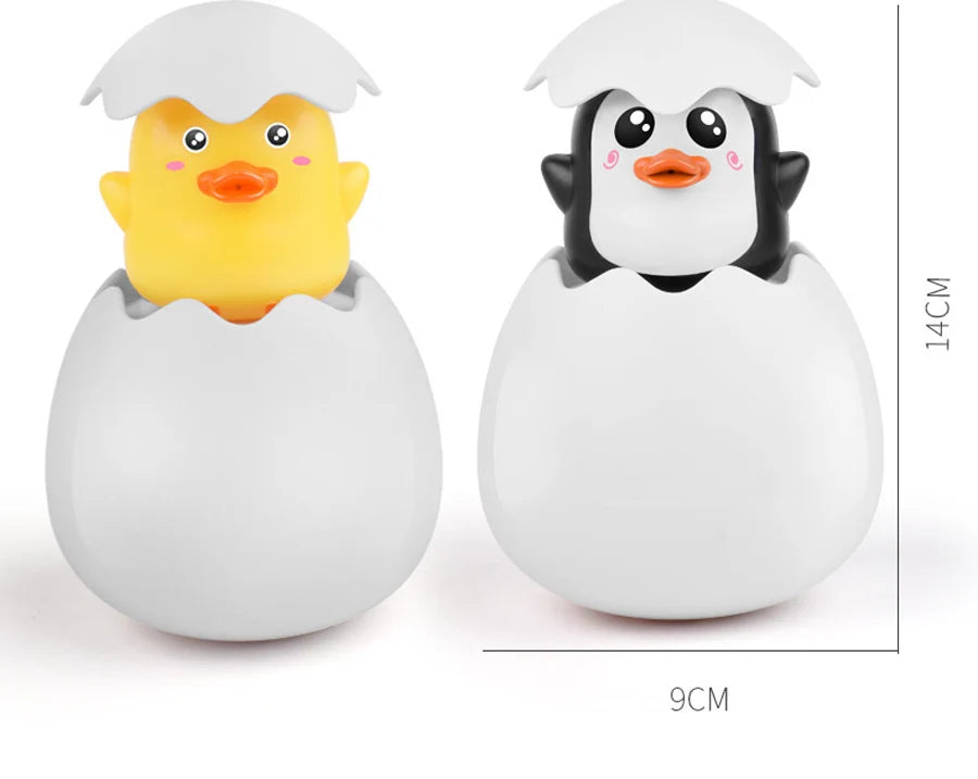 Baby Bathing Toy Kids Cute Duck Penguin Egg Water Spray Sprinkler Bathroom Sprinkling Shower Swimming Water Toys For Kids Gift