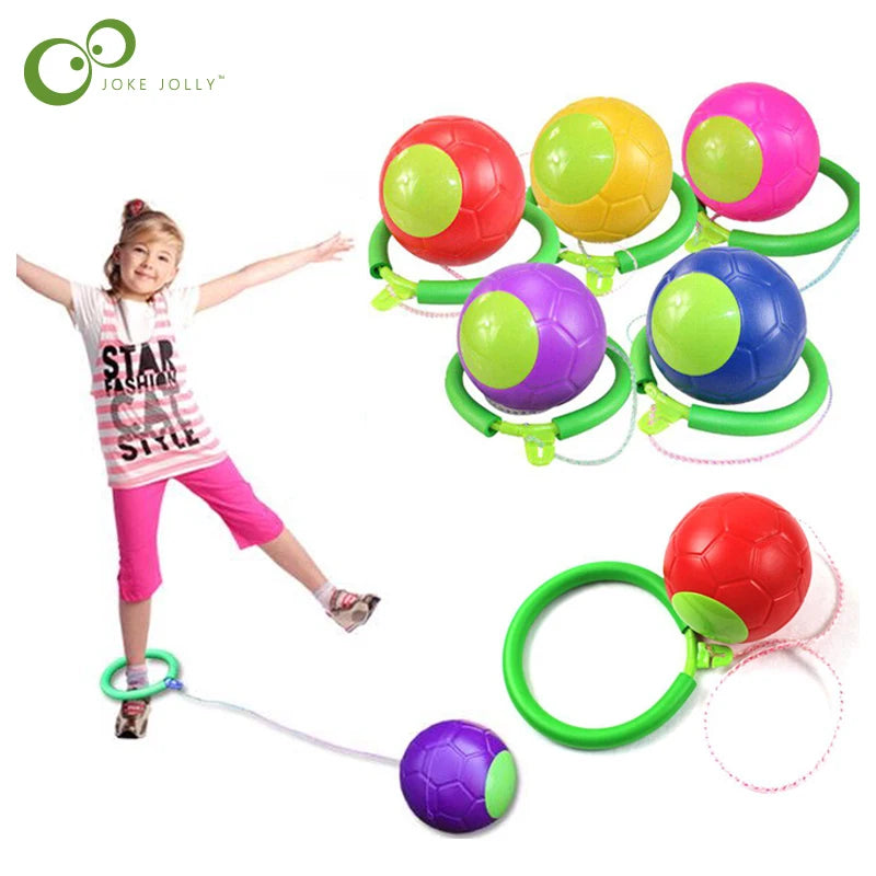 1PC Skip Ball Outdoor Fun Toy Ball Classical Skipping Toy Exercise coordination and balance hop jump playground may toy ball