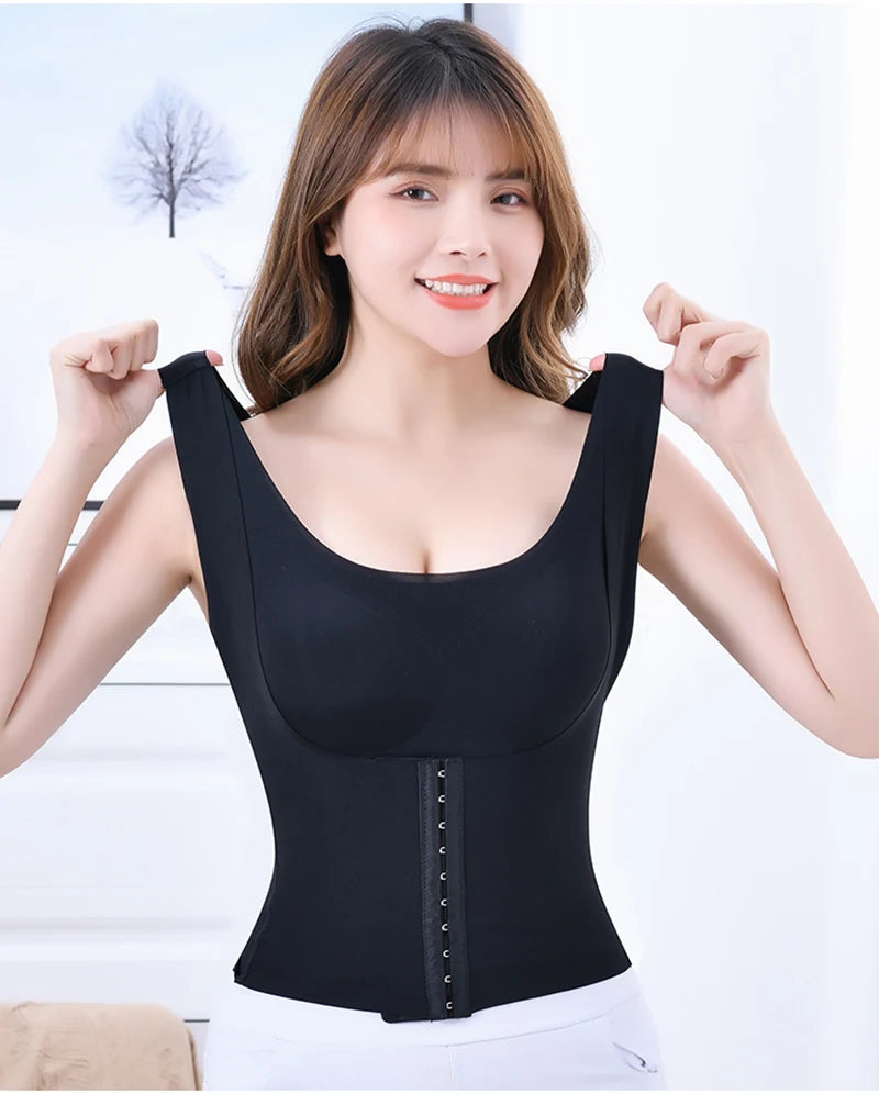 3-in-1 Women Shapewear Bra Dropshipping Reducing Girdle Posture Corrector Bras Seamless Underwear Slimming Body Fitness Vest