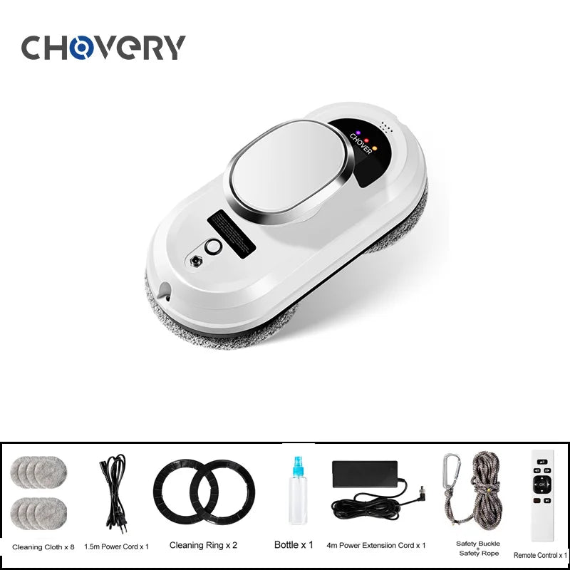 Chovery Vacuum Cleaner Window Remote Control Robot Window Cleaner Electric Glass Window Cleaning Robot For Home