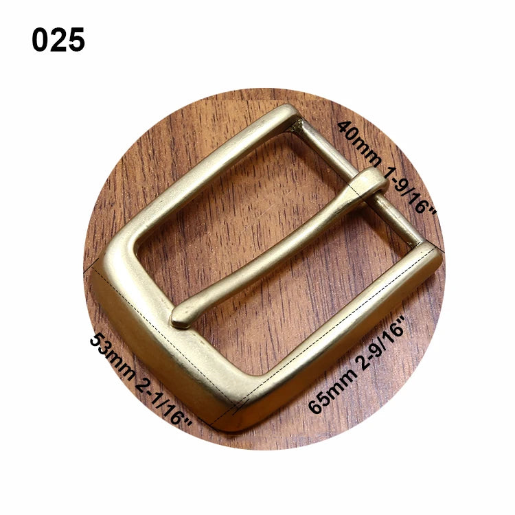 1pcs Solid Brass 40mm Belt Buckle End Bar Heel bar Buckle Single Pin Heavy-duty For Leather Craft Strap Jeans Webbing Dog Collar