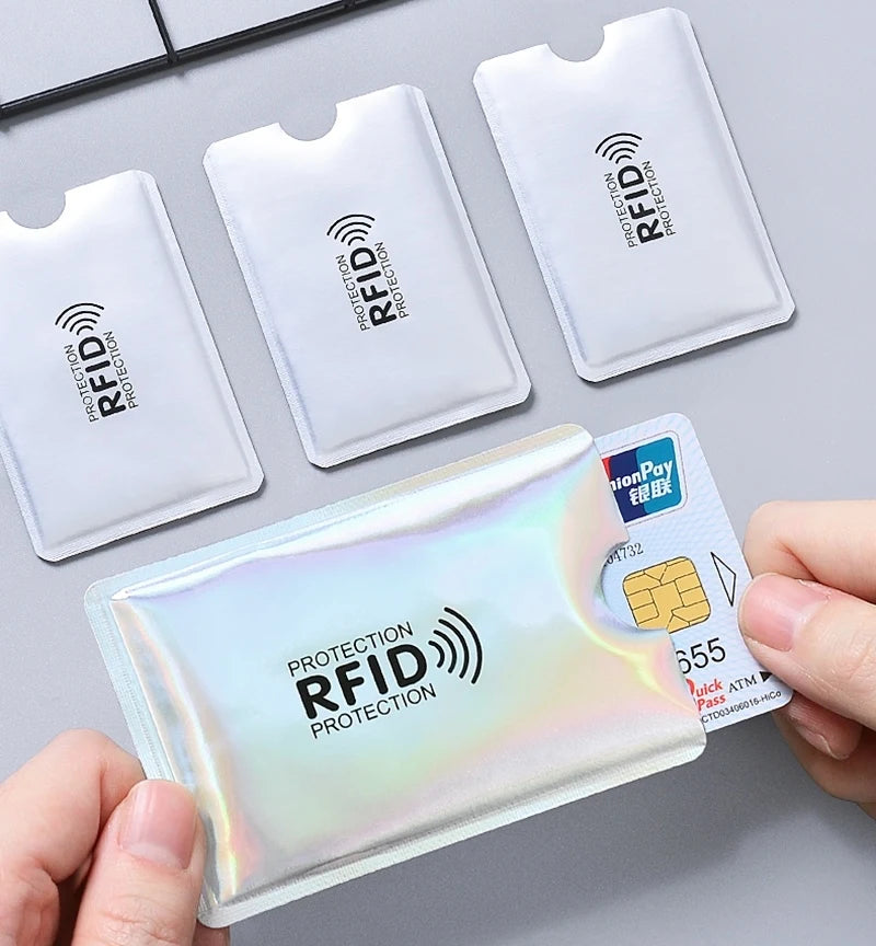 5-20 pcs Aluminium Anti Rfid Card Holder NFC Blocking Reader Lock Id Bank Card Holder Case Protection Metal Credit Card Case