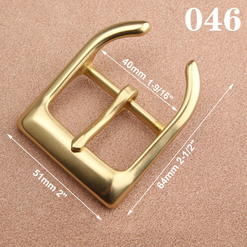 1pcs Solid  Brass 40mm Belt Buckle End Heel Bar Buckle Single Pin Heavy-duty for Leather Craft Strap Webbing Dog Collar Quality