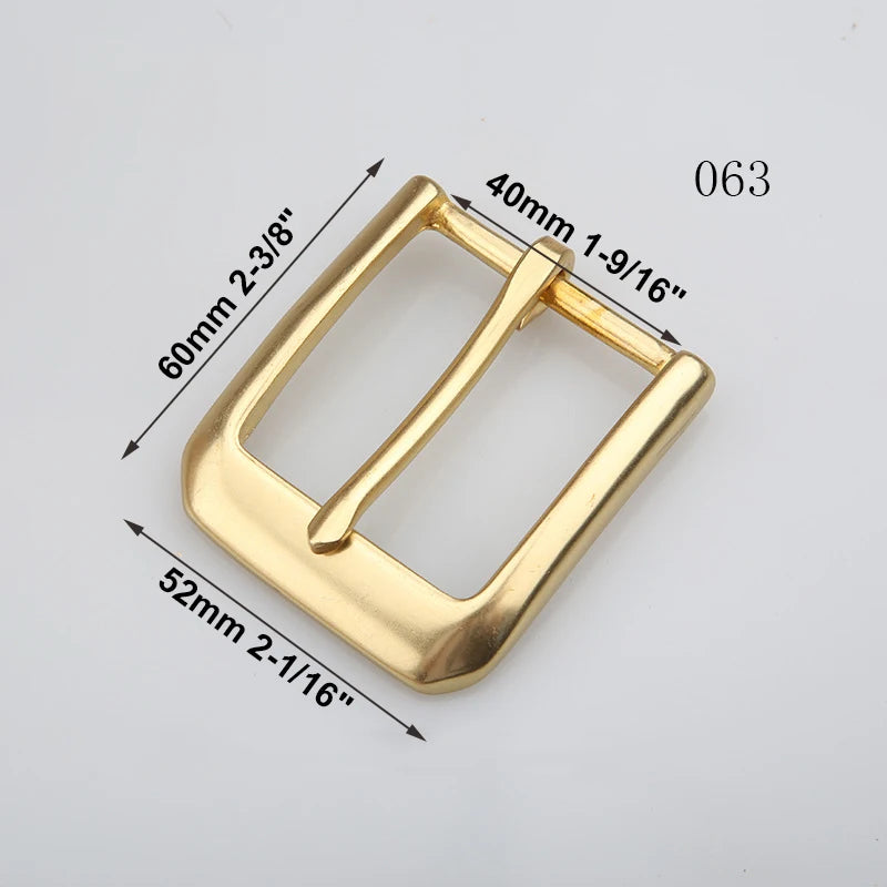 1pcs Solid Brass 40mm Belt Buckle End Bar Heel bar Buckle Single Pin Heavy-duty For Leather Craft Strap Jeans Webbing Dog Collar