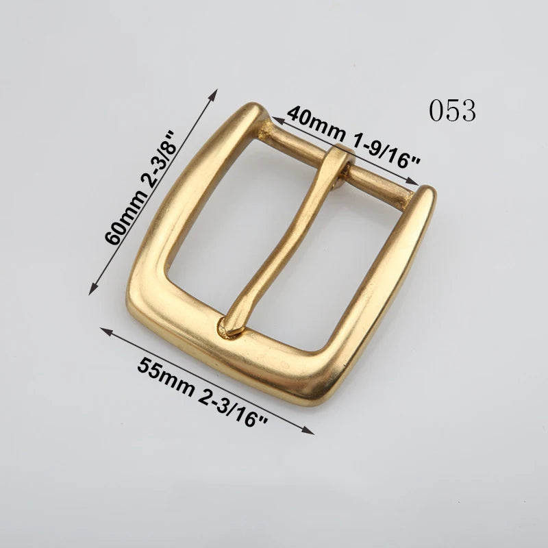 1pcs Solid Brass 40mm Belt Buckle End Bar Heel bar Buckle Single Pin Heavy-duty For Leather Craft Strap Jeans Webbing Dog Collar