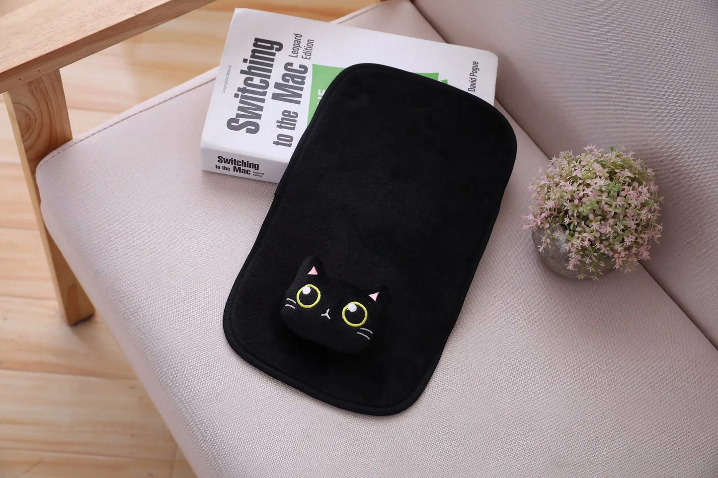 Cartoon Cute Cat Car Neck Pillow Car Headrest Travel Cushion Cat Seatbelt Shoulder Pads Covers Rearview Mirror Cover Accessories