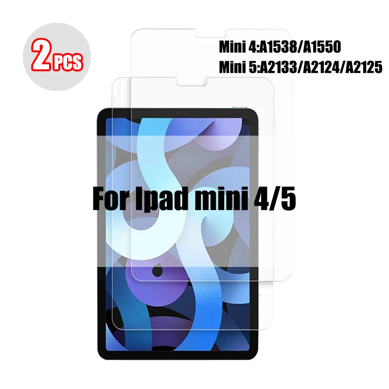 2 pcs Tempered Glass For Ipad Pro 11 12.9 9 10.2 10.5 Air 4 3 2 Tablet Screen Protector For Ipad Mini 6 5 4 3 13 2024 2021 Glass