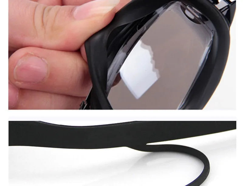 2021 Adult Myopia Swimming Goggles Earplug Professional Pool Glasses Anti Fog Men Women Optical Waterproof Eyewear Wholesale