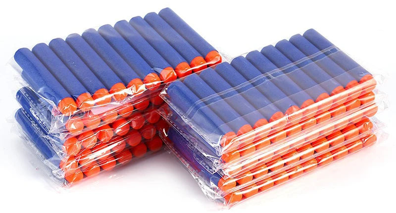 7.2cm 100pcs For Nerf Soft Bullets Darts Round Head Refill Sponge Darts Kids Children Toy Gun Bullets For NERF N-Strike Blasters