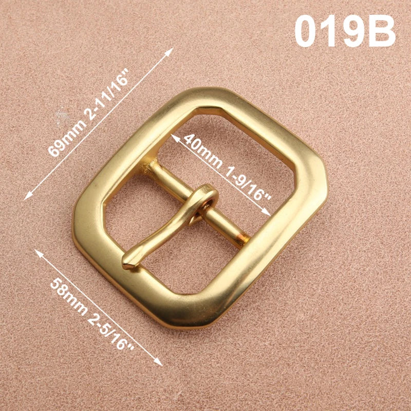 1pcs Solid  Brass 40mm Belt Buckle End Heel Bar Buckle Single Pin Heavy-duty for Leather Craft Strap Webbing Dog Collar Quality