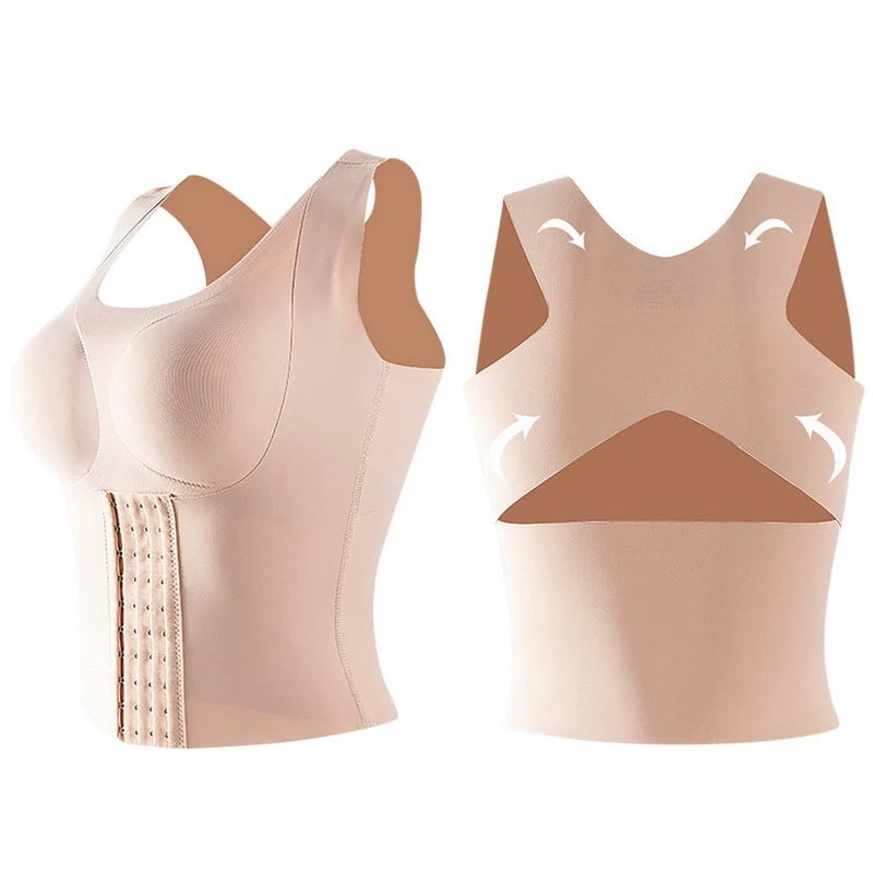 3-in-1 Women Shapewear Bra Dropshipping Reducing Girdle Posture Corrector Bras Seamless Underwear Slimming Body Fitness Vest