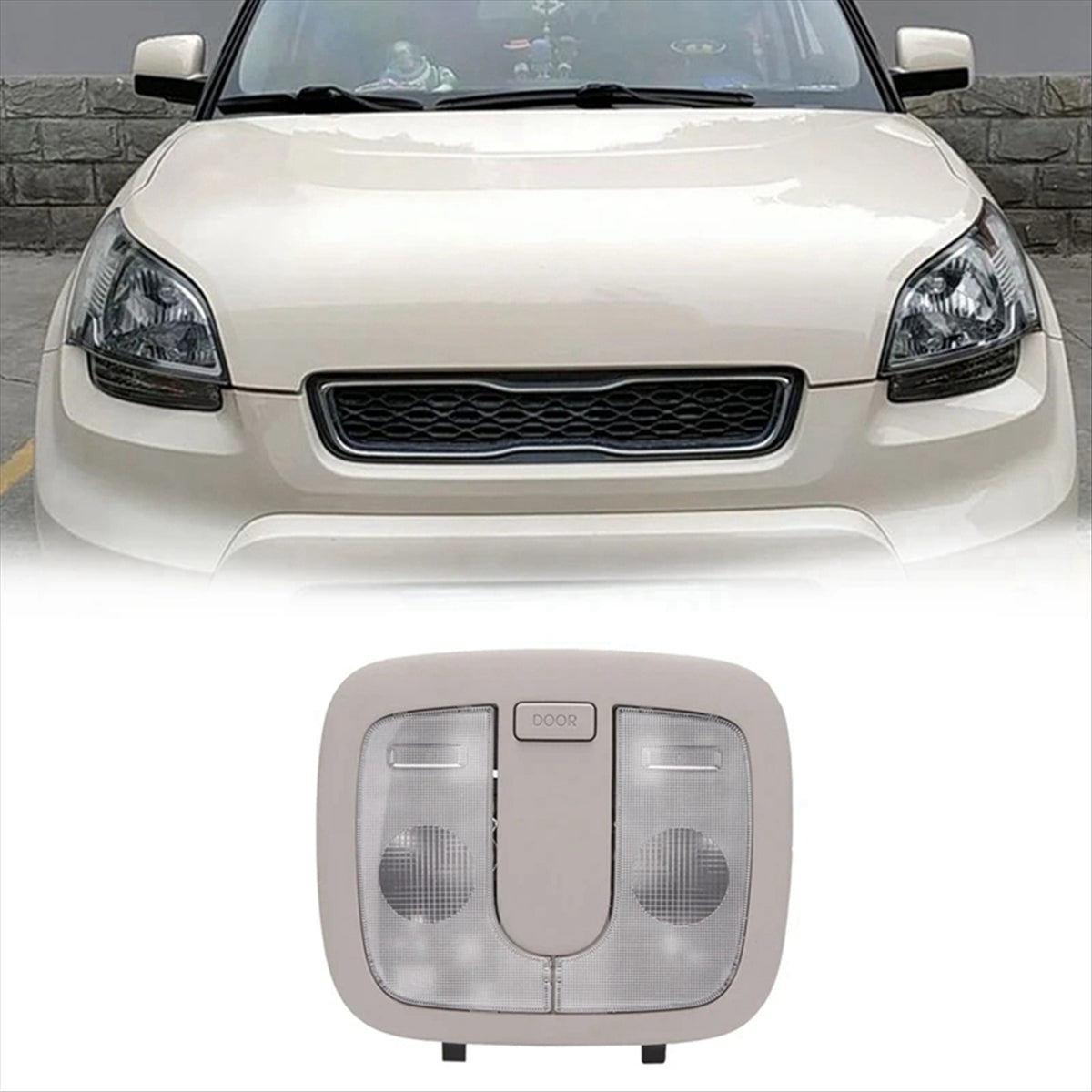 Car Overhead Reading Lamp Light Interior Roof Light for KIA Soul 2010-2013 Map Light Assembly 928502K000 92850-2K000