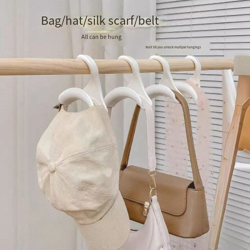 Bag Hook Plastic Wardrobe Bag Rack Hat Scarf School Bag Rack Seamless Non-Deformation Storage Rack