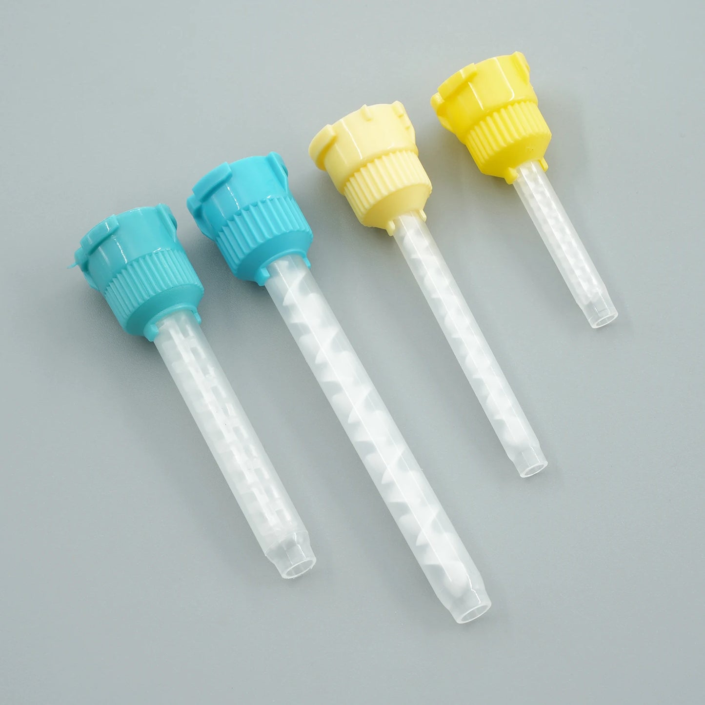 50pcs/Lot Dental Mixing Tips Impression Materials Lab Denture Color Tubes Disposable Silicone Rubber Dentistry Material