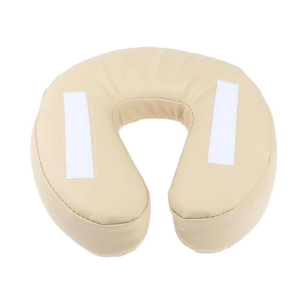 Comfortable Sponge U Shape Face Down Pillow Neck Support Cradle Cushion Pad for Massage Table Salon Bed