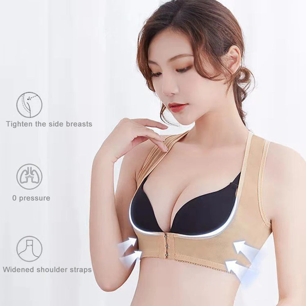 2023 Women Back Posture Corrector Shoulder Support Brace Belt Anti Hunchback Spine Chest Bra Up Correction Health Care Orthotic