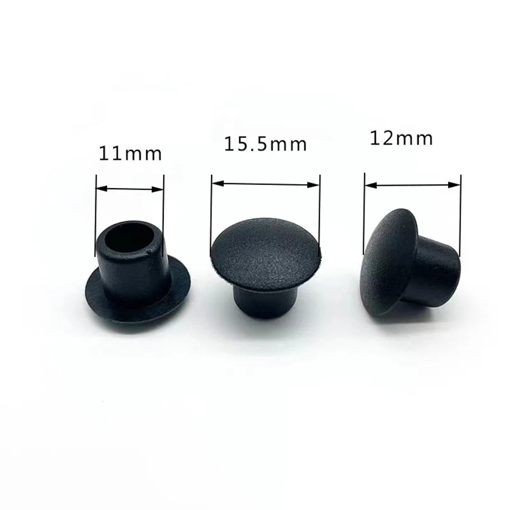 5/10/20Pcs PVC Soft Rubber Hole Plug 9mm 10mm11mm White/Black Dust Waterproof Cap Round Pipe Sealing Plugs Hardware Screw Covers