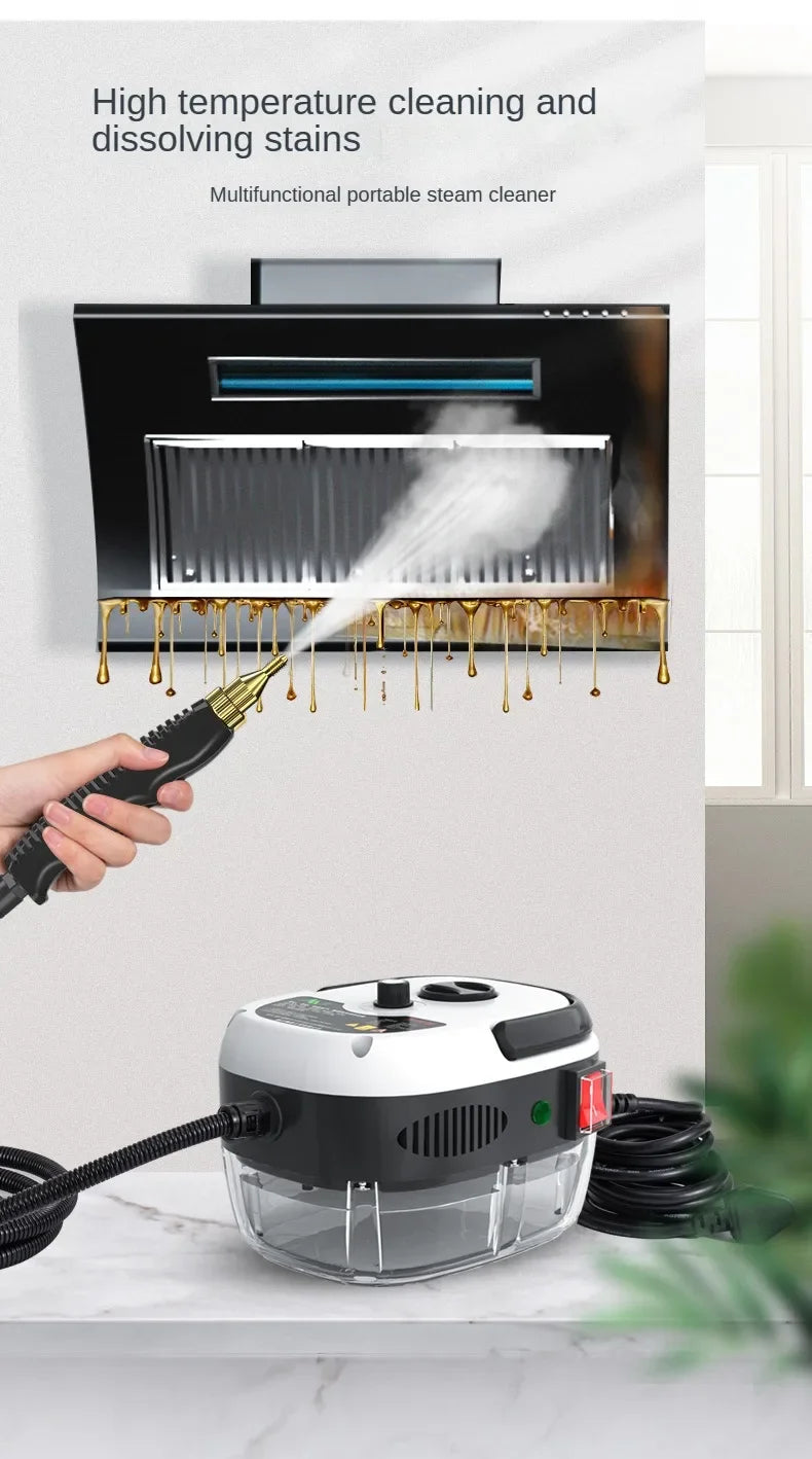 2024 NEW Steam Cleaner High Temperature Disinfection Air Conditioning Kitchen Range Hood Household/Car Steam Cleaner 220V