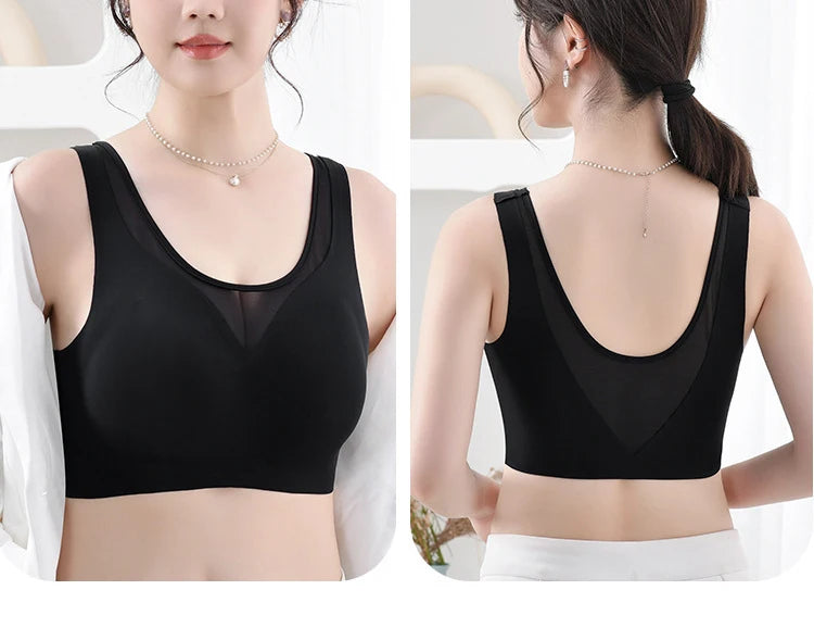 1pcs Women's Bra No Trace Breathable Bra No Steel Ring Breathable Comfortable Large Size Underwear Vest Bralette