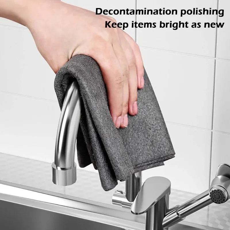 1/3/5/10pcs Magic Cleaning Cloths Reusable Microfiber Washing Rags Window Mirror Wipe Towels Rag Household Kitchen Clean Tools