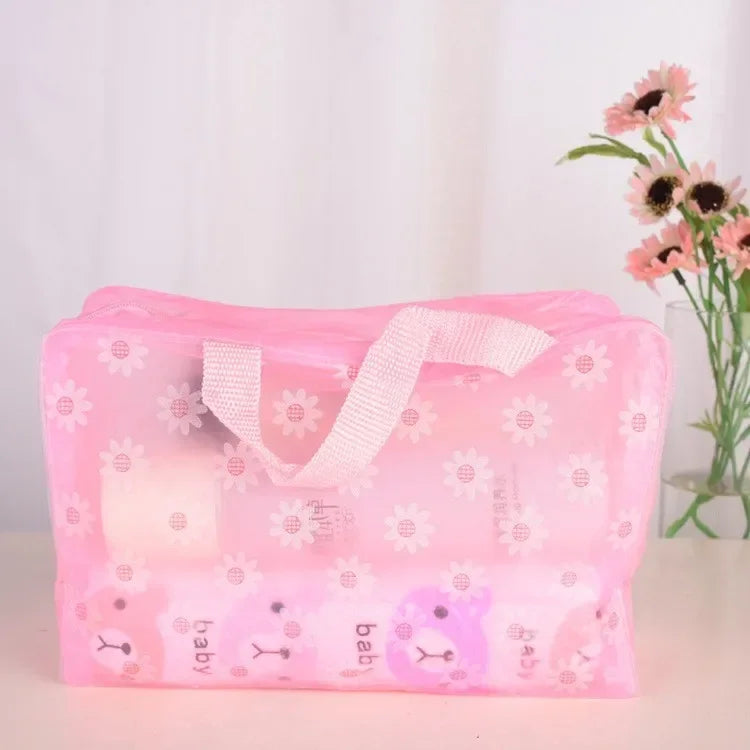 1PC New portable makeup bag Large capacity portable travel storage toiletry bag Waterproof transparent cosmetics storage bag