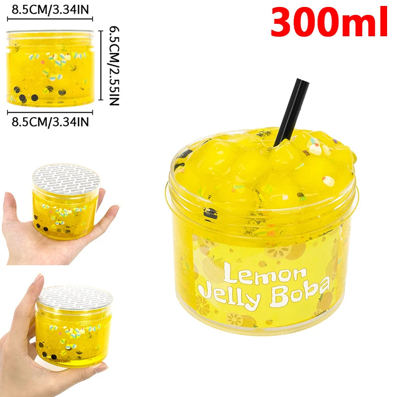 70/300ml Large Capacity Crunchy Slime Kit Premade Crystal Slime Set Super Soft And Non-Sticky Jelly Cube Slime Party Favor Gifts