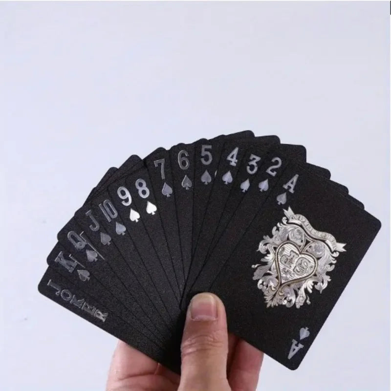 Color Black Gold Playing Card Game Card Group Waterproof Poker Suit Magic Dmagic Package Board Game Gift Collection