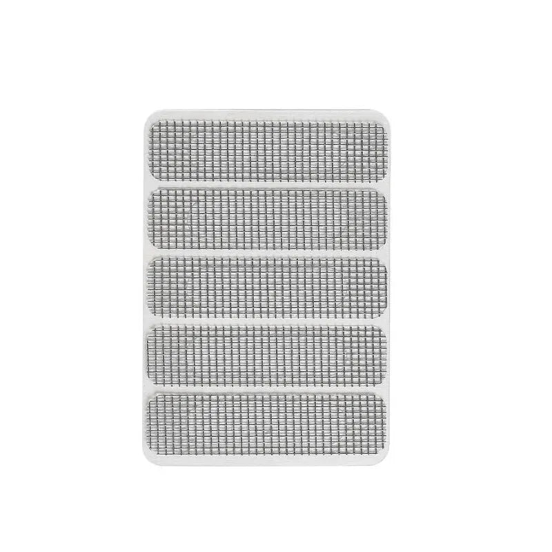 5pcs/sheet Window Screen Patch Exhaust Grille Window Door Drainage Hole Anti-mosquito Paste Mesh Screen Invisible Repair Subsidy