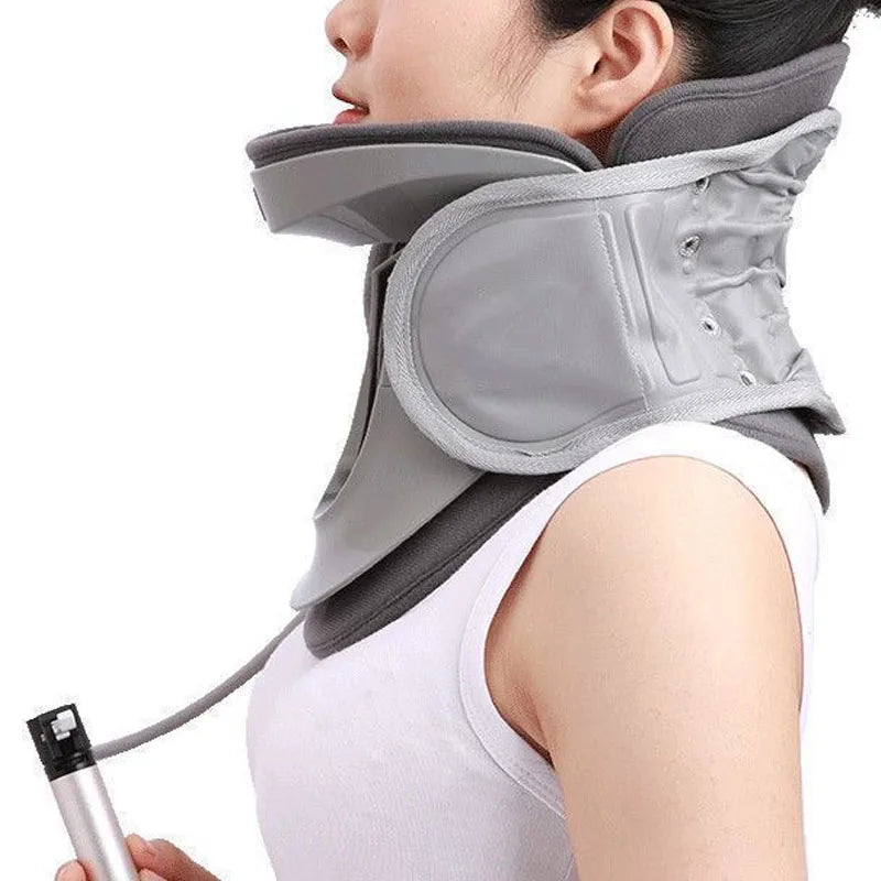 1 pc Neck Traction Device, Adjustable Ergonomic Neck Stretcher,Cervical Spine Alignment Neck Brace With Airbag Support