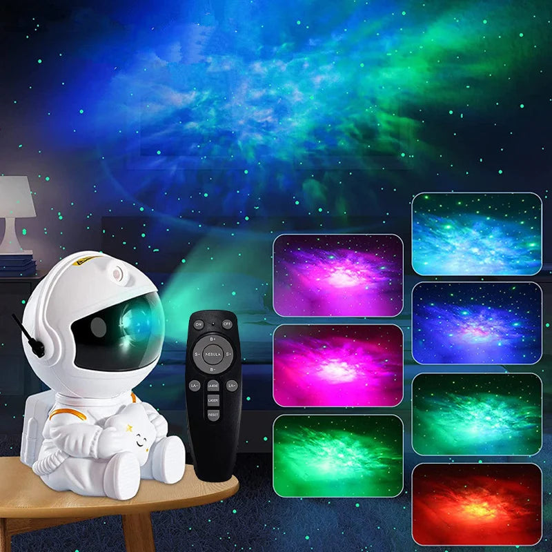 Astronaut Galaxy Projector Night Light Starry Sky Star USB Led Bedroom Decoration Night Lamp Remote Control Child Birthday Gift