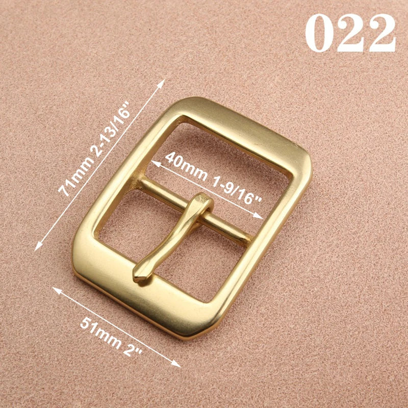 1pcs Solid  Brass 40mm Belt Buckle End Heel Bar Buckle Single Pin Heavy-duty for Leather Craft Strap Webbing Dog Collar Quality