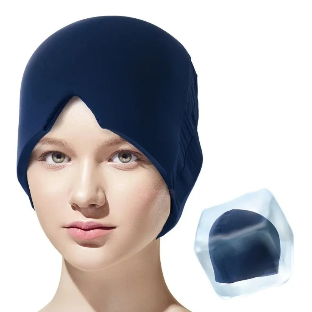 1Pcs Full Coverage Headache Relief Hat 360 Degree Hot Cold Migraine Therapy Cap Medical Solid Gel Release Pressure Head Massager