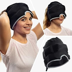 360 Degrees Cold Compress Cooling Gel Ice Pack Migraine Relief Ice Head Wrap Headache and Migraine Relief Hat