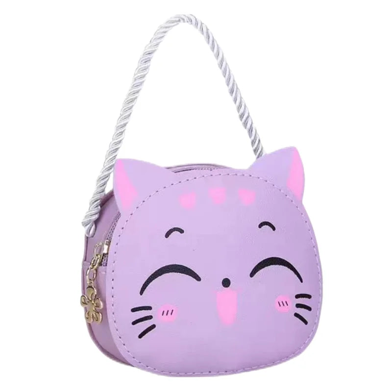 Cartoon Kids Bag Fashion Cute Cat Crossbody Bag Coin Wallet Lovely Hand Bags for Boys and Girls Mini Shoulder Bags