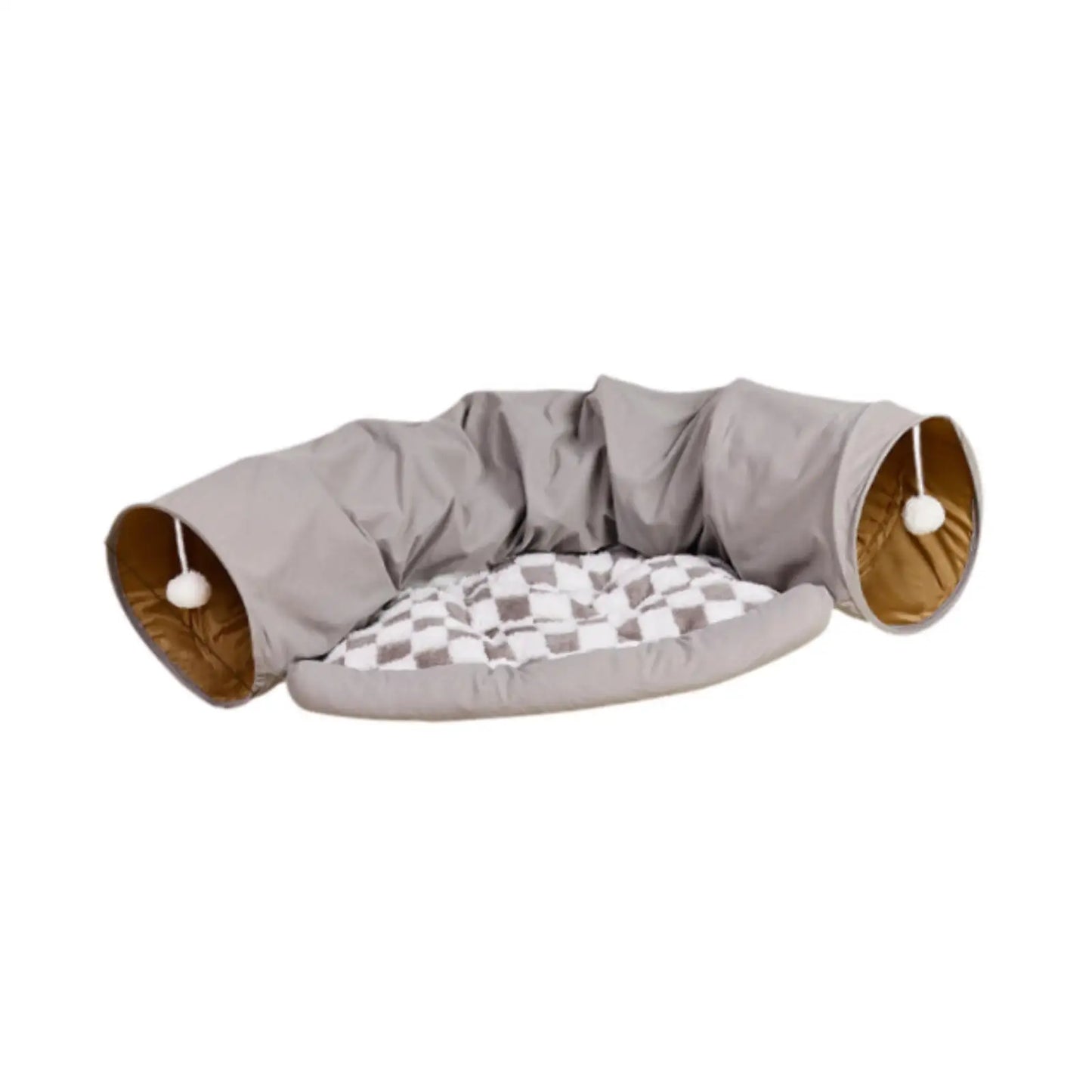 Cat Tunnel Bed Exercise Winter Warm Cat Tunnel for Outdoor Pets Indoor Cats