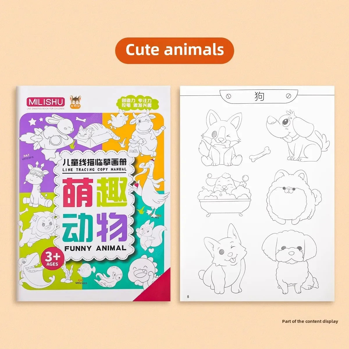 40 Pages Sketch Montessori  Anime Coloring Books for Kids Colouring Book Drawing Coloring Books