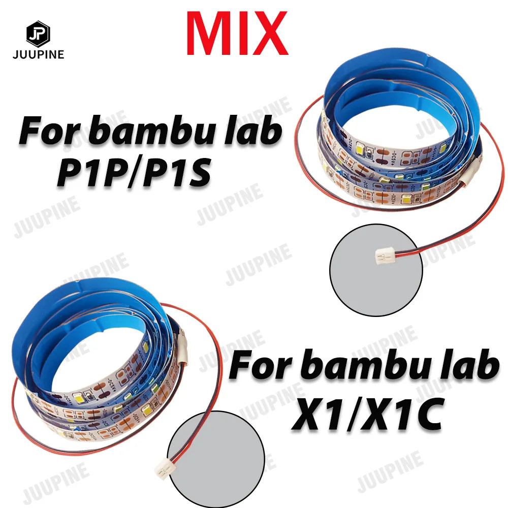 0.3A For Bambu Lab Light P1p P1s X1 X1C LED Light Strip 0.3A LED Light Kit 5V 150cm  High-end Lighting Lamp Bright For Bambulab