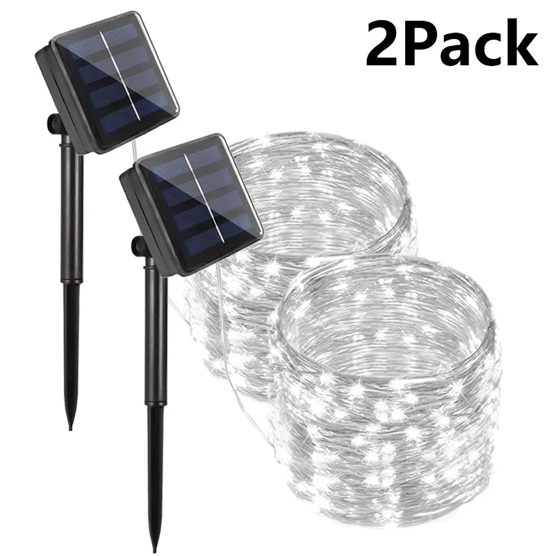 7M/12M/22/32M Solar Led Fairy Light Outdoor Festoon Led Waterproof Garland String Lights Christmas Party Garden Solar Lamp Decor