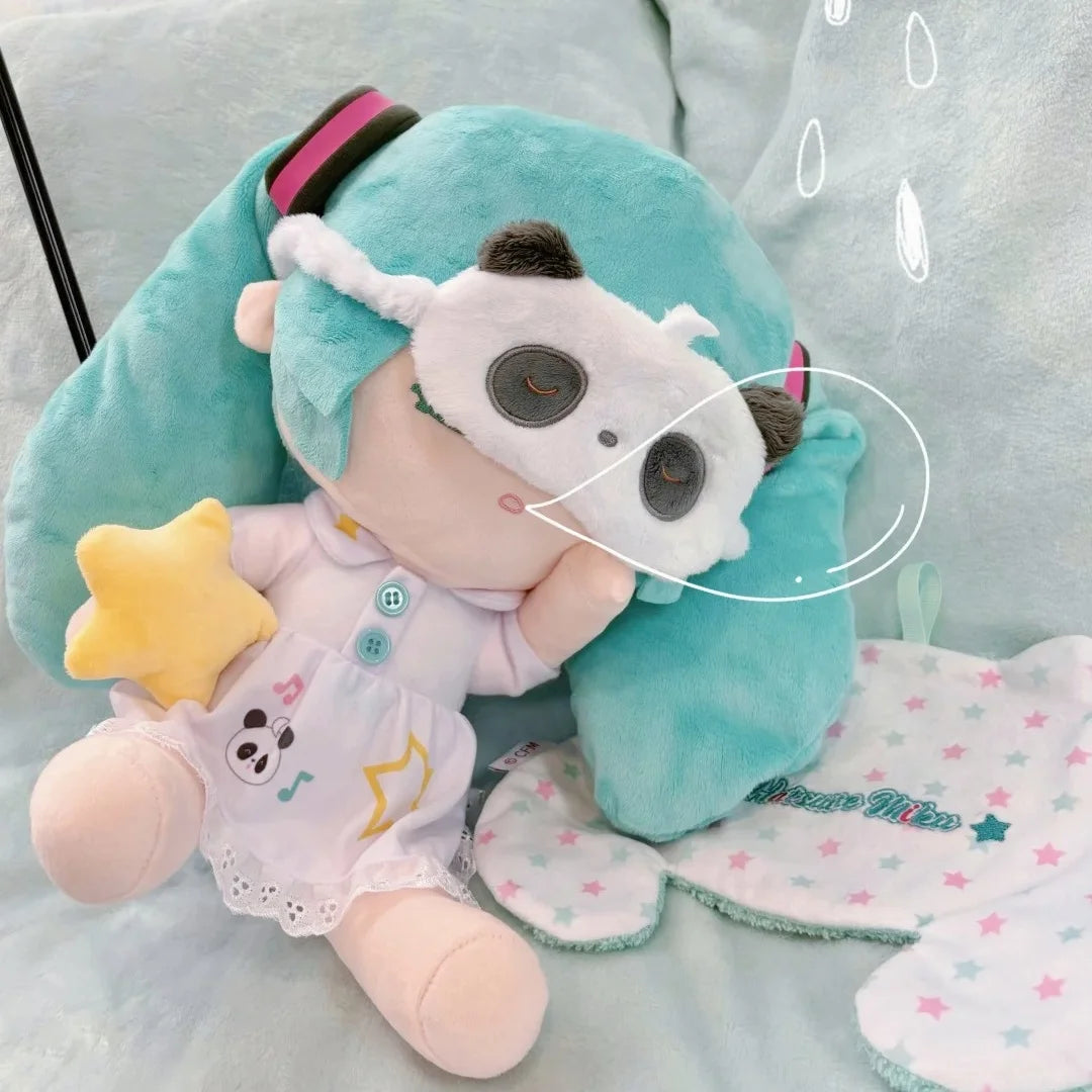 2024 New Genuine Vocaloid Hatsune Miku 2d Cute Sleep Doll panda Headphone Bag Kawaii Two-Dimensional Girls Birthday Gift