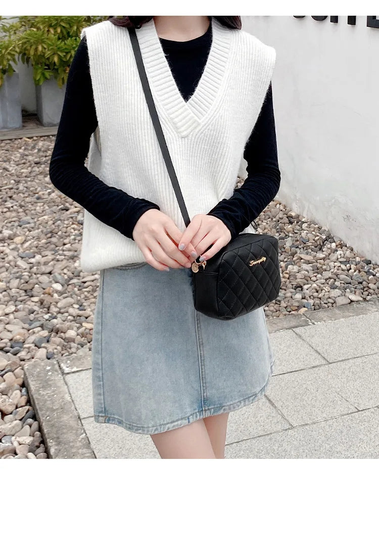 1PCS Spring Models Women's Versatile Crossbody Bag Simple Casual Large Capacity High Quality Sense of Shoulder Bag