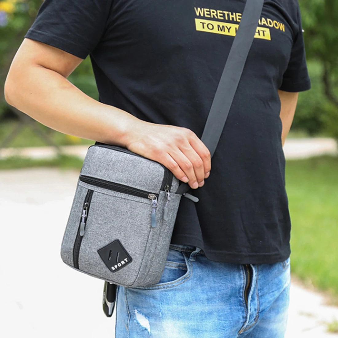 2022 Men's Messenger Bag Crossbody Shoulder Bags Men Small Sling Pack for Work Business Waterproof Oxford Packs Satchel Purse