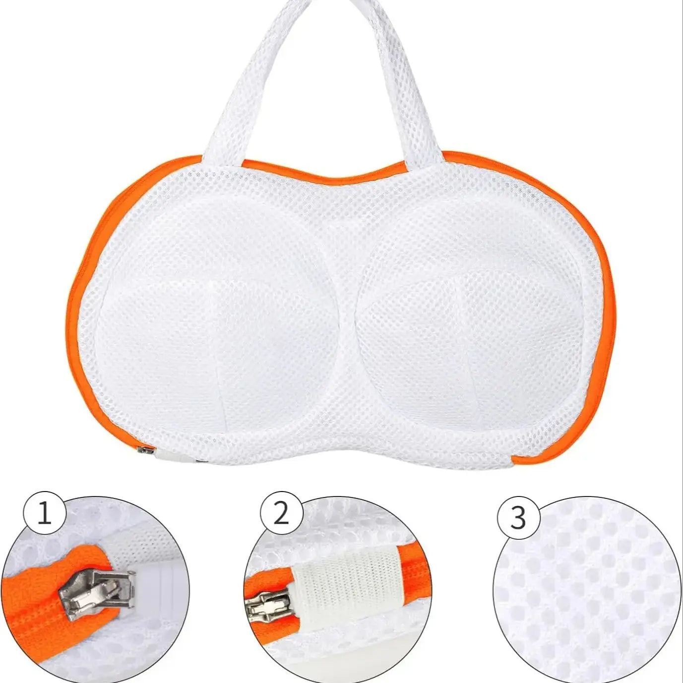 Bra Washing Bag for Laundry,Fine Mesh 3D bracket Lingerie Bags for Washing Delicates, Brassiere Laundry Bag for Washing Machine