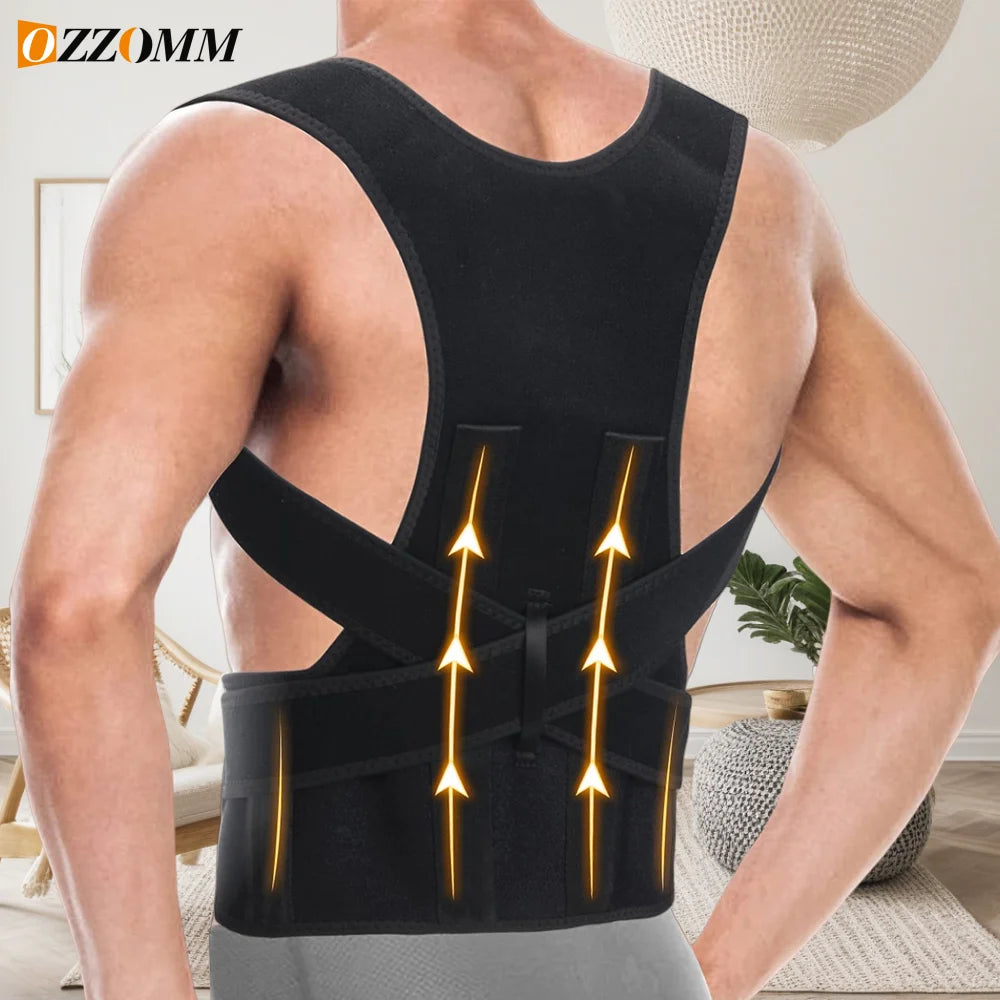 1PC Back Brace Posture Corrector for Women & Men,Back Straightener,Scoliosis and Hunchback Correction,Adjustable Posture Trainer